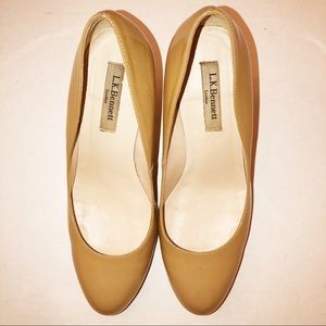 LK Bennett Sledge Platform Pumps Neutral Sz 38